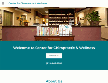 Tablet Screenshot of chiropractornc.com